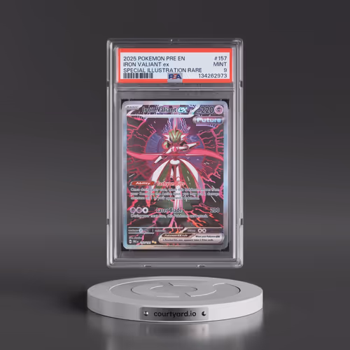 2025 Pokémon Pre EN-Prismatic Evolutions #157 Iron Valiant EX - Holo Special Illustration Rare (PSA