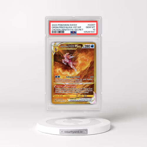 2023 Pokémon Sword and Shield Crown Zenith #GG67 Origin Forme Palkia Vstar - Full Art Secret (PSA 10