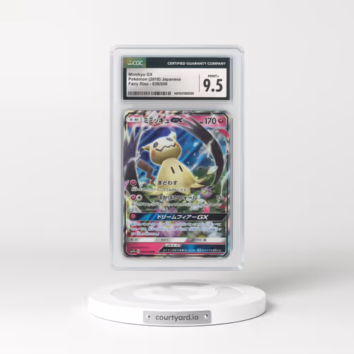 2018 Japanese Fairy Rise #38 Mimikyu GX - Full Art Holo (CGC 9.5 MINT+)
