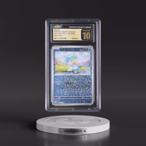 2025 Gem Pack Volume 1 - CBB1C - Simplified #05 03/09 Quaxly - Stars Holo (CGC 10 PRISTINE)