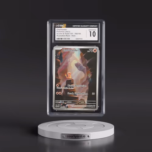 2023 Scarlet & Violet 151 - MEW EN #168/165 Charmander - Illustration Rare Holo (CGC 10 GEM MINT)