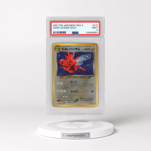2001 Pokémon Neo 4 #212 Dark Scizor - Holo (PSA 9 MINT)
