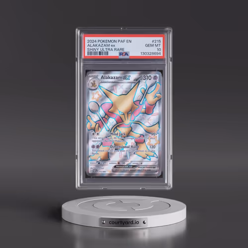2024 Pokémon Paf EN-Paldean Fates #215 Alakazam EX - Holo Shiny Ultra Rare (PSA 10 GEM MINT)