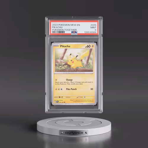 2023 Pokémon Mew EN-151 #025 Pikachu - Pokemon Together (PSA 9 MINT)