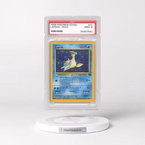1999 Pokémon Fossil #10 Lapras - Holo (PSA 9 MINT)