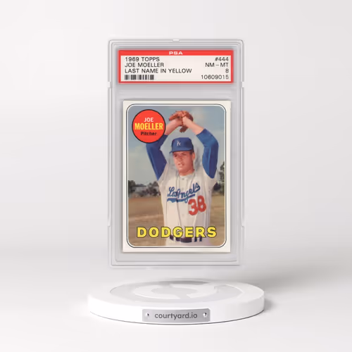 1969 Topps #444 Joe Moeller (PSA 8 NM-MT)