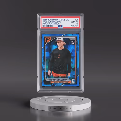 2024 Bowman Chrome Sapphire Edition #26 Jackson Holliday - Image Variation (PSA 10 GEM MINT)
