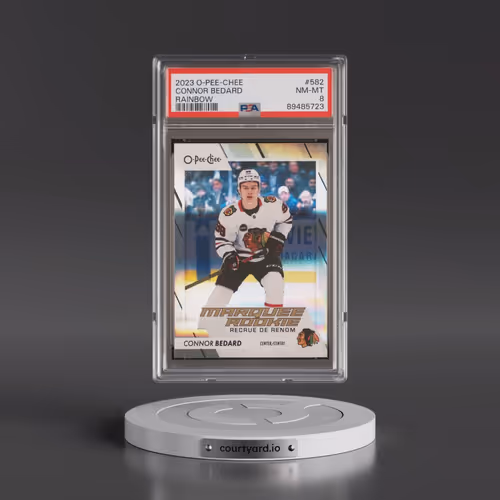 2023 Upper Deck O-Pee-Chee #582 Connor Bedard - Rainbow (PSA 8 NM-MT)