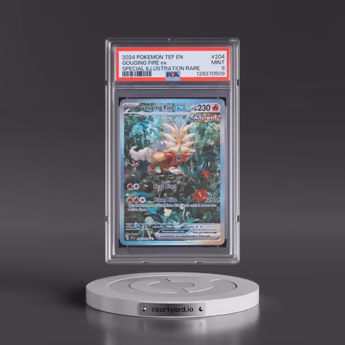 2024 Pokémon Tef EN-Temporal Forces #204 Gouging Fire EX - Holo Special Illustration Rare (PSA 9 MIN