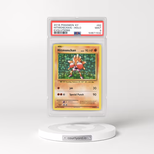 2016 Evolutions #62 Hitmonchan - Holo (PSA 9 MINT)