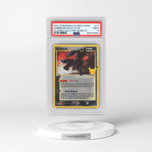 2021 Pokémon Celebrations Classic Collection #17 Umbreon-Gold Star (PSA 9 MINT)