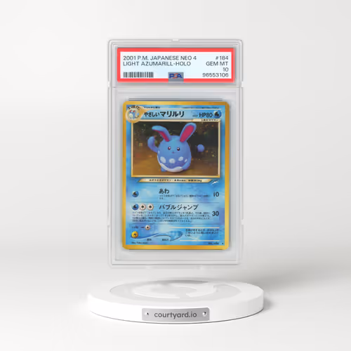 2001 Pokémon Neo 4 #184 Light Azumarill - Holo (PSA 10 GEM MINT)