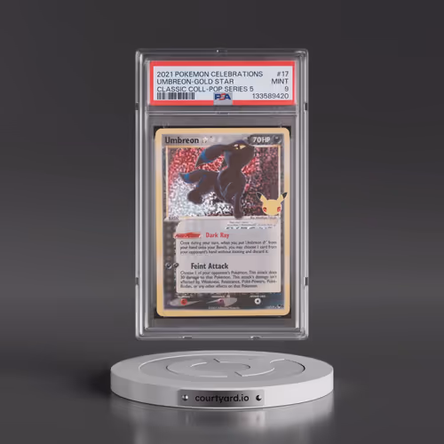 2021 Pokémon Celebrations Classic Collection #17 Umbreon-Gold Star (PSA 9 MINT)