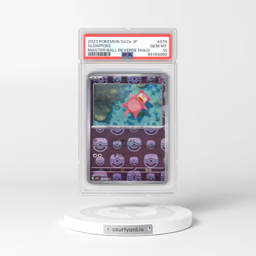 2023 Japanese Pokémon Card 151 #079 Slowpoke - Reverse Holo Master Ball (PSA 10 GEM MINT)