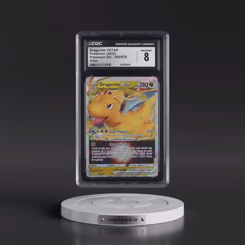 2022 Pokémon GO #050/078 Dragonite VSTAR - Holo (CGC 8 NM-MT)