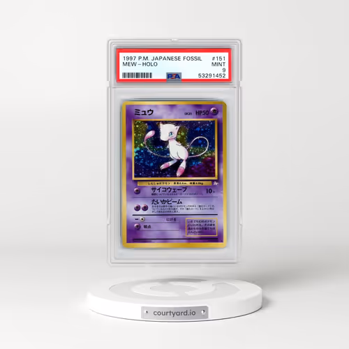 1997 Pokémon Fossil #151 Mew - Holo (PSA 9 MINT)