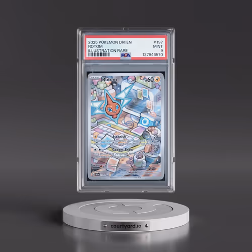 2025 Pokémon Dri EN-Destined Rivals #197 Rotom - Illustration Rare (PSA 9 MINT)