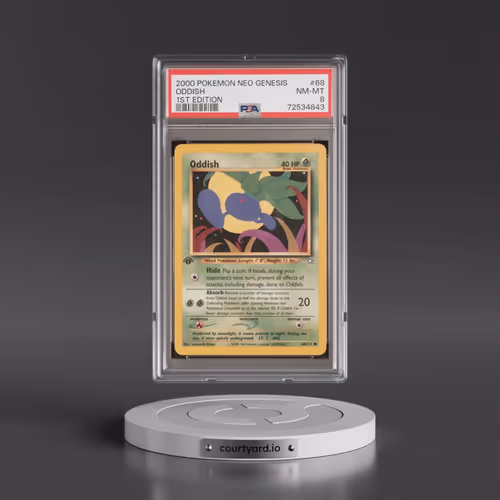 2000 Pokémon Neo Genesis #68 Oddish - 1st Edition (PSA 8 NM-MT)