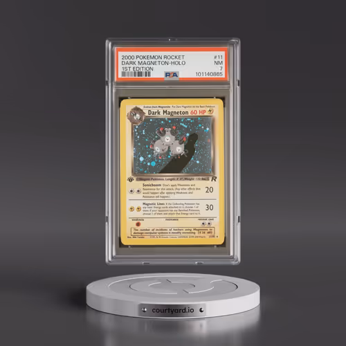 2000 Pokémon Rocket #11 Dark Magneton - 1st Edition Holo (PSA 7 NM)