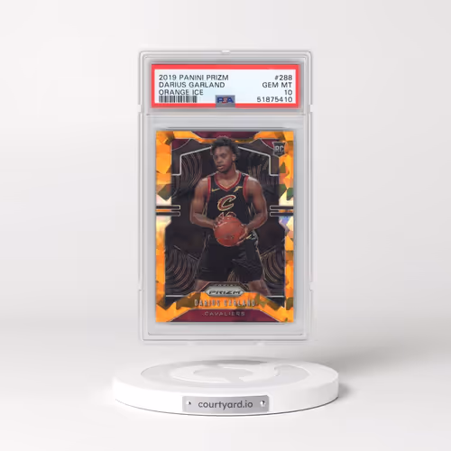 2019 Panini Prizm #288 Darius Garland - Orange Ice (PSA 10 GEM MINT)