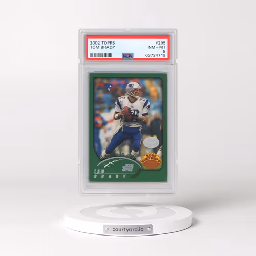 2002 Topps #295 Tom Brady (PSA 8 NM-MT)