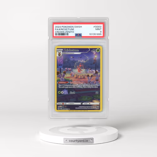 2023 Pokémon Sword and Shield Crown Zenith #GG02 Kricketune - Full Art (PSA 9 MINT)