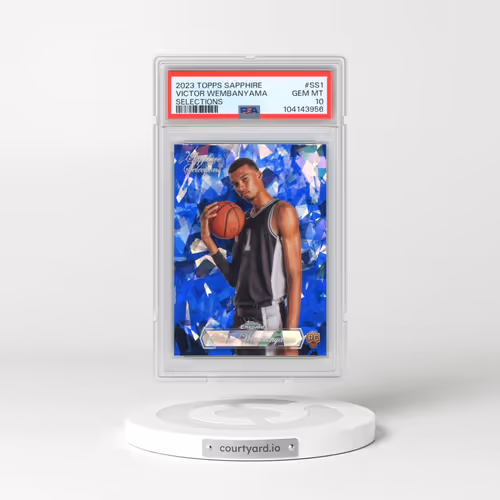 2023 Topps Chrome Sapphire Edition Sapphire Selections #SS1 Victor Wembanyama (PSA 10 GEM MINT)