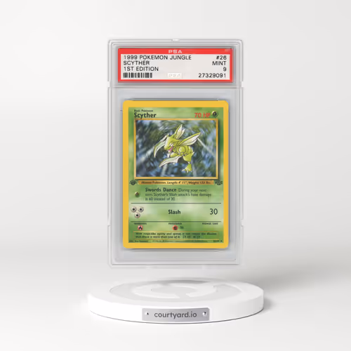 1999 Pokémon Jungle #26 Scyther - 1st Edition (PSA 9 MINT)