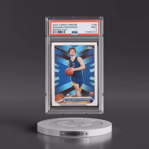 2023 Topps Chrome #190 Brandin Podziemski - Refractor (PSA 9 MINT)