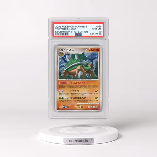 2008 Pokémon Stormfront #059 Torterra - 1st Edition Holo (PSA 10 GEM MINT)