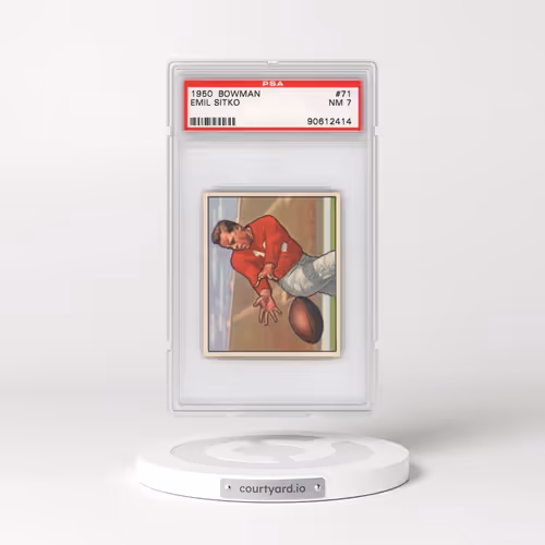 1950 Bowman #71 Emil Sitko (PSA 7 NM)