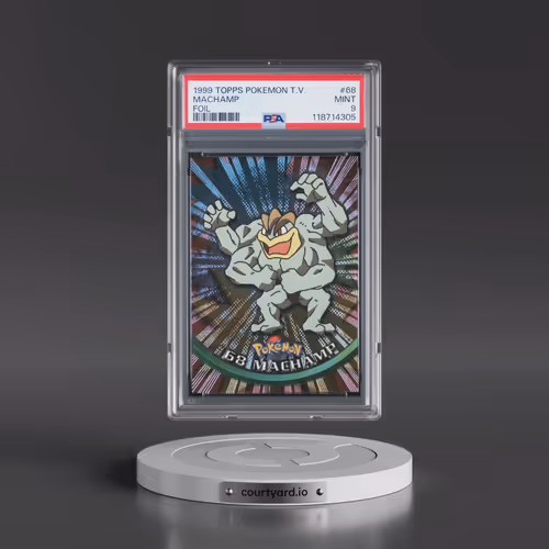 1999 Topps Pokémon TV #68 Machamp - Foil (PSA 9 MINT)