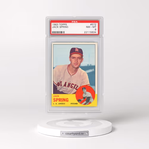 1963 Topps #572 Jack Spring (PSA 8 NM-MT)