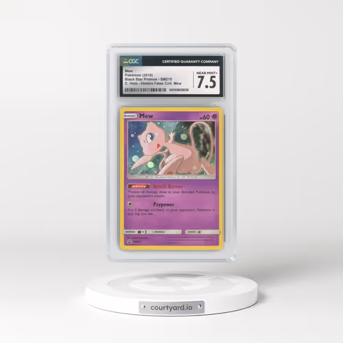 2016 Black Star Promos - Sun & Moon #SM215 Mew - C. Holo Hidden Fates Pin Collection: Mew (CGC 7.5 NM+)