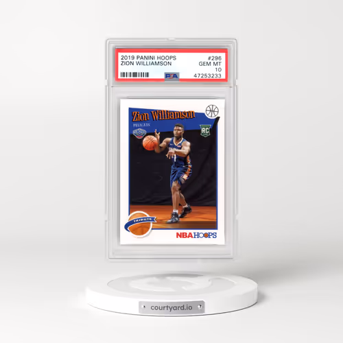 2019 Panini Hoops #296 Zion Williamson (PSA 10 GEM MINT)