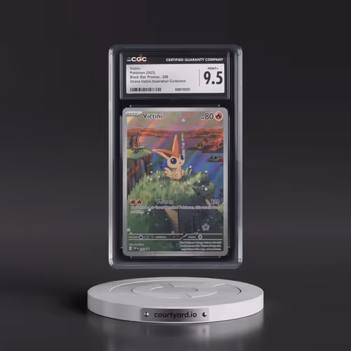 2025 Pokémon Svp EN-SV Black Star Promo #208 Victini - Unova Victini Illustration Collection (CGC 9.