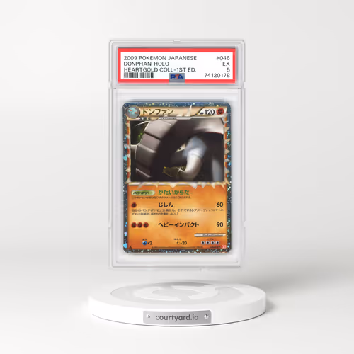 2009 Japanese HeartGold Collection #46 Donphan - 1st Edition Holo (PSA 5 EX)