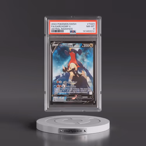 2022 Pokémon Sword & Shield Astral Radiance #TG23 Garchomp V - Holo Full Art (PSA 8 NM-MT)