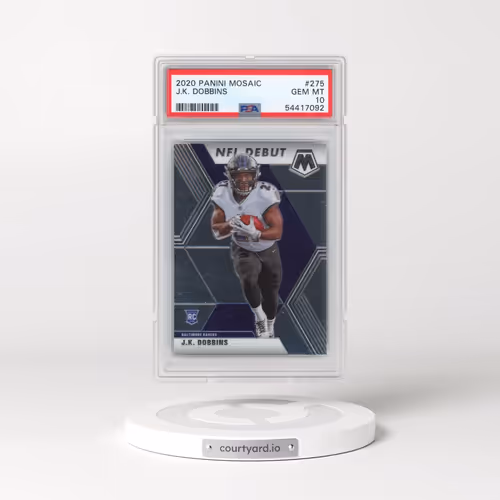 2020 Panini Mosaic #275 J.K. Dobbins (PSA 10 GEM MINT)