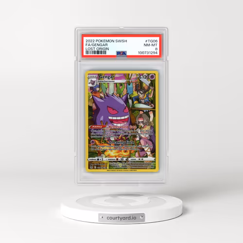 2022 Pokémon Sword & Shield Lost Origin #TG06 Gengar - Full Art (PSA 8 NM-MT)