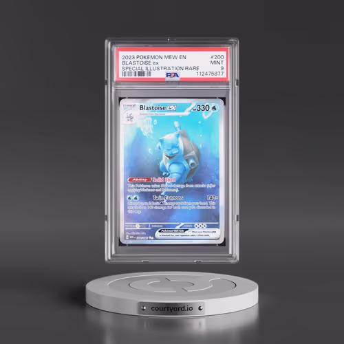 2023 Pokémon Mew EN-151 #200 Blastoise EX - Holo Special Illustration Rare (PSA 9 MINT)