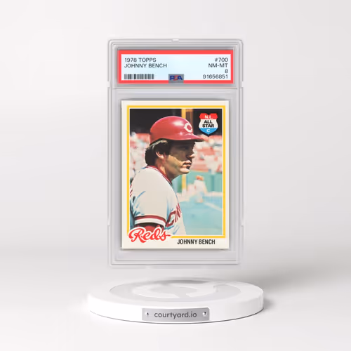 1978 Topps #700 Johnny Bench (PSA 8 NM-MT)