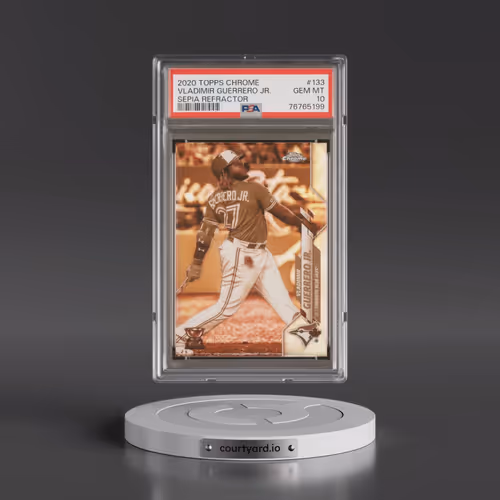 2020 Topps Chrome #133 Vladimir Guerrero Jr. - Sepia Refractor (PSA 10 GEM MINT)