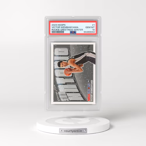 2023 Panini NBA Hoops Rookie Greetings #1 Victor Wembanyama - Winter (PSA 10 GEM MINT)