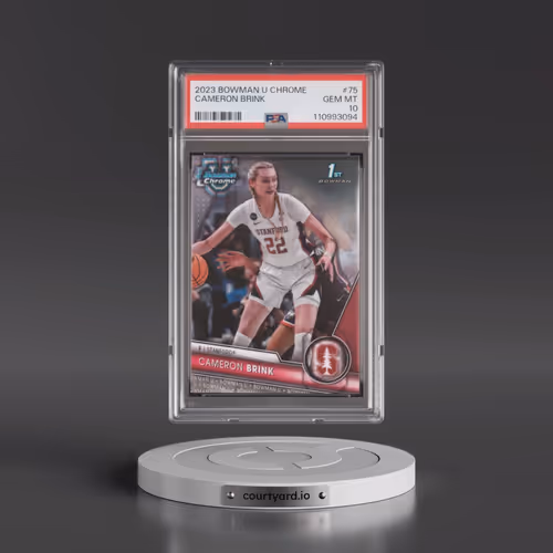2023 Bowman University Chrome #75 Cameron Brink (PSA 10 GEM MINT)