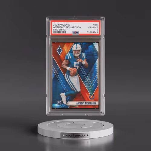 2023 Panini Phoenix #103 Anthony Richardson - Fire Burst (PSA 10 GEM MINT)