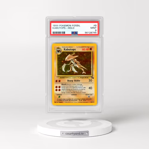 1999 Pokémon Fossil #9 Kabutops - Holo (PSA 9 MINT)