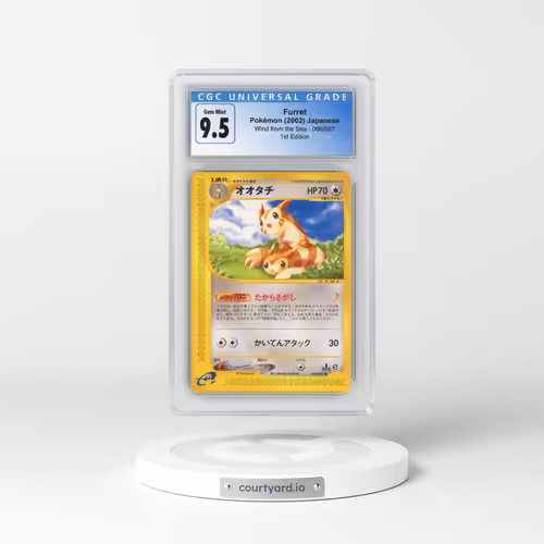 2002 Wind from the Sea #066/087 Furret - 1st Edition (CGC 10 GEM MINT)