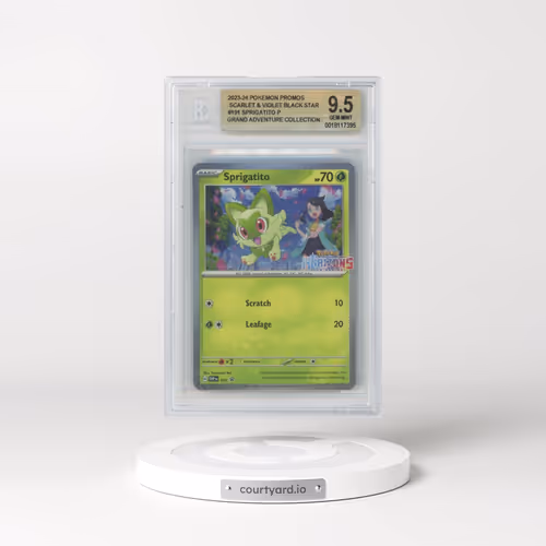 2024 Pokémon Svp EN-SV Black Star Promo #191 Sprigatito - Pokemon Horizons (BGS 9.5 GEM MINT)