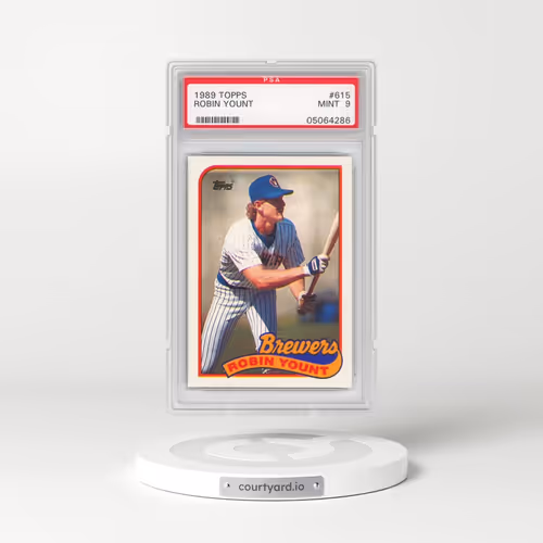 1989 Topps #615 Robin Yount (PSA 9 MINT)